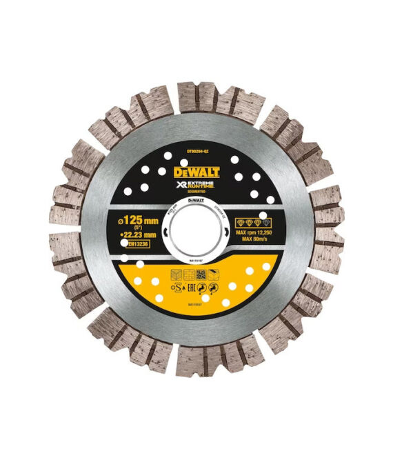 Disque béton Ø125×22,2mm pour rainureuse DEWALT DT90294-QZ Extreme Runtime