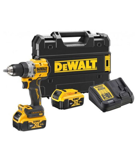 Perceuse visseuse percussion compacte XR DEWALT DCD805P2LRT-QW 18V 2X5Ah Li-Ion Brushless – lanière de sécurité