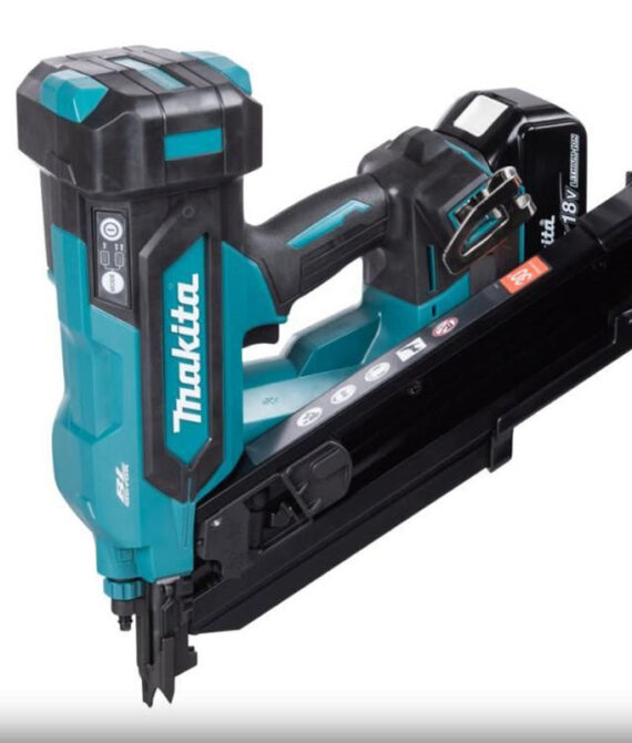 Cloueur de charpente 18V MAKITA DBN900ZK – coffret – clous 50 à 90 mm bande lisse 34°  ( Tête coupée D )