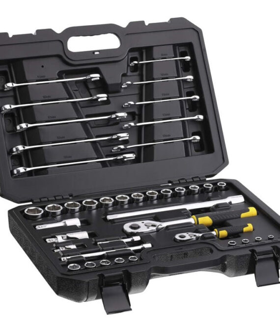 Coffret de douilles ¼’’ + ½’’ + clés mixtes – jeu de 41 pcs – STANLEY – STMT82832-1