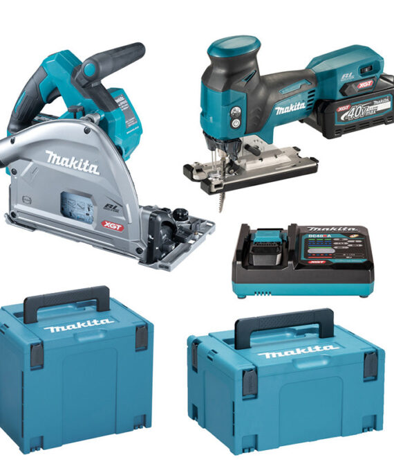 Combopack XGT ® 2 Outils MAKITA DK0228G201 – 40V – 2 x BL4040 + DC40RA + Makpac