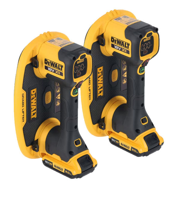 Lot de 2 Ventouses GRABO DEWALT DCE590N-XJ XR 18V