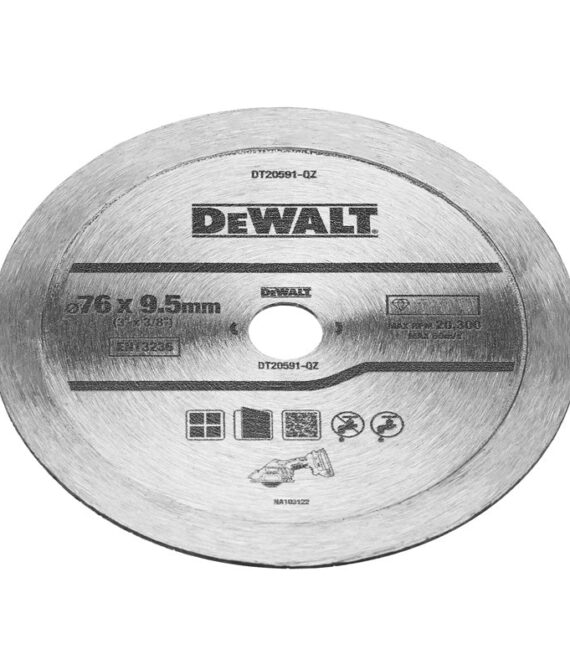 Disque diamant 76mm DEWALT DT20591-QZ – pour la céramique