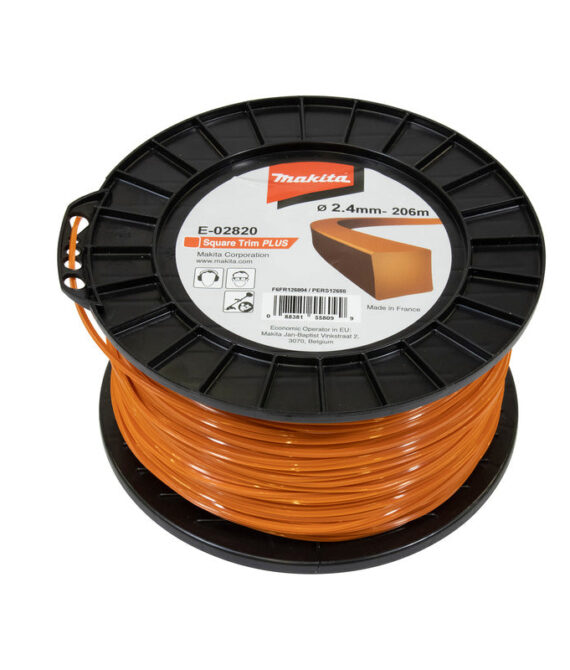 Fil carré Square Trim+ MAKITA E-02820 2,4mm x 206m