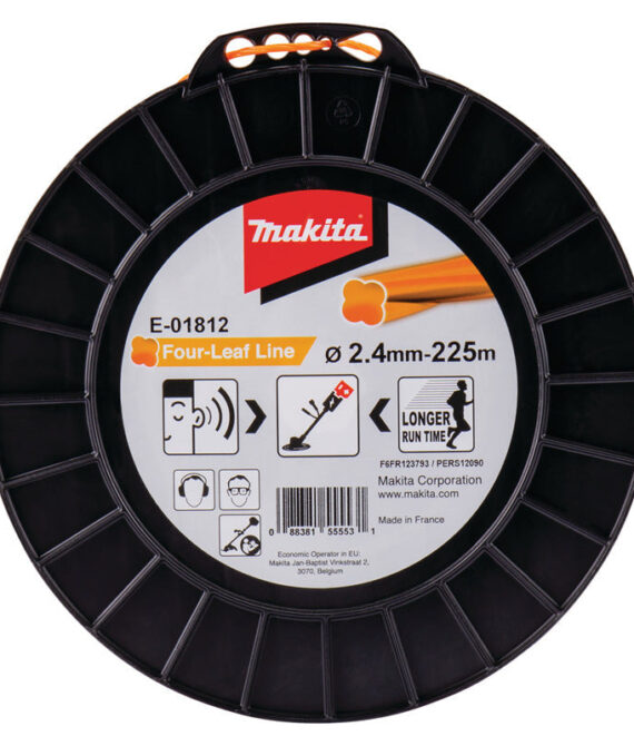 Fil nylon Trèfle torsadé MAKITA E-01812 2,4mm x 225m