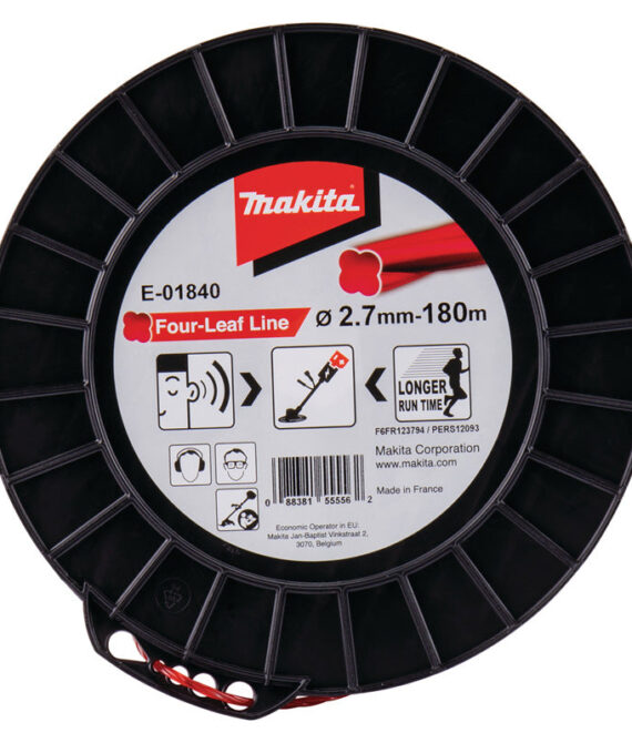 Fil nylon Trèfle torsadé MAKITA E-01840 2,7mm x 180m