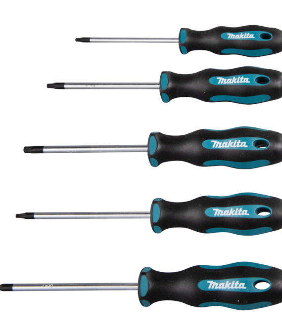 Jeu de 5 Tournevis TORX MAKITA E-10534