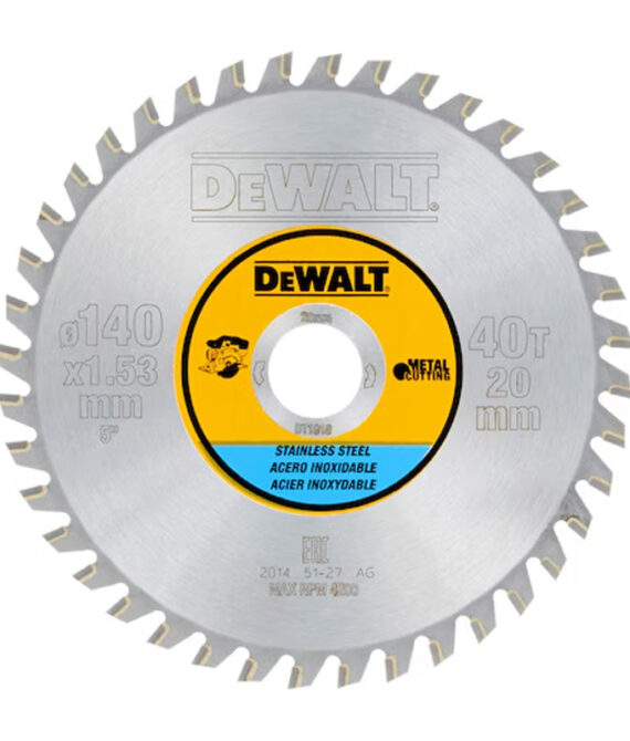 Lame de scie circulaire Carbure DEWALT 140×20 mm