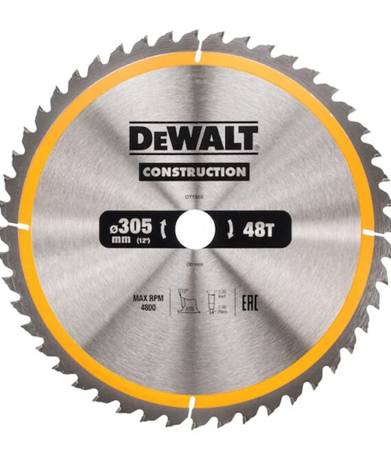 Lame de scie circulaire DEWALT Ø305x30mm