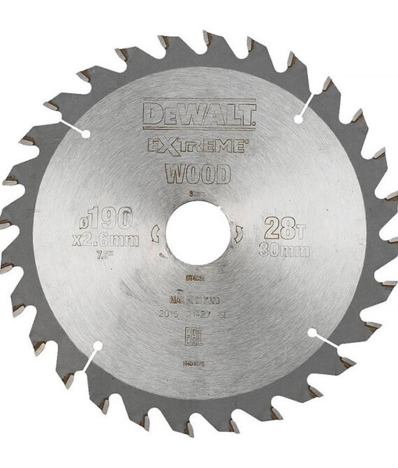 Lame de scie circulaire portative DEWALT Extreme Workshop 184x16mm
