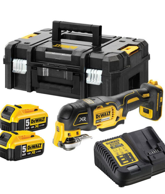 Multi-cutter 18V DEWALT DCS356P2-QW Brushless avec coffret, 2 batteries et 35 accessoires