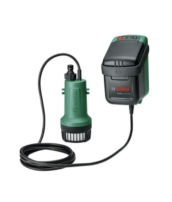 Pompe à eau de pluie sans-fil BOSCH GardenPump 18V-2000 avec 1 batterie 2,5Ah