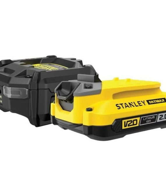 Starter Kit Chargeur 1,25 A + 1 Batterie 18V 2 Ah – SFMCB10D1-QW STANLEY FATMAX V20