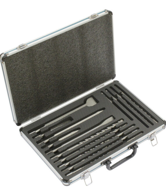 Coffret de 12 forets, 2 pointes, 3 burins MAKITA B-64680 à emmanchement SDS-PLUS