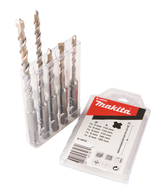 Coffret de 5 Forets 2 taillants V-Plus B-49052 MAKITA à emmanchement SDS-Plus