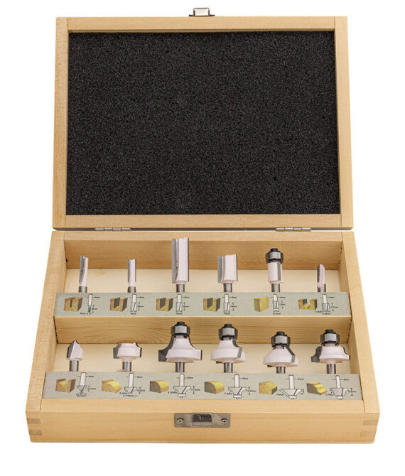 Coffret de 12 Fraises queue de 6 mm MAKITA D-57065