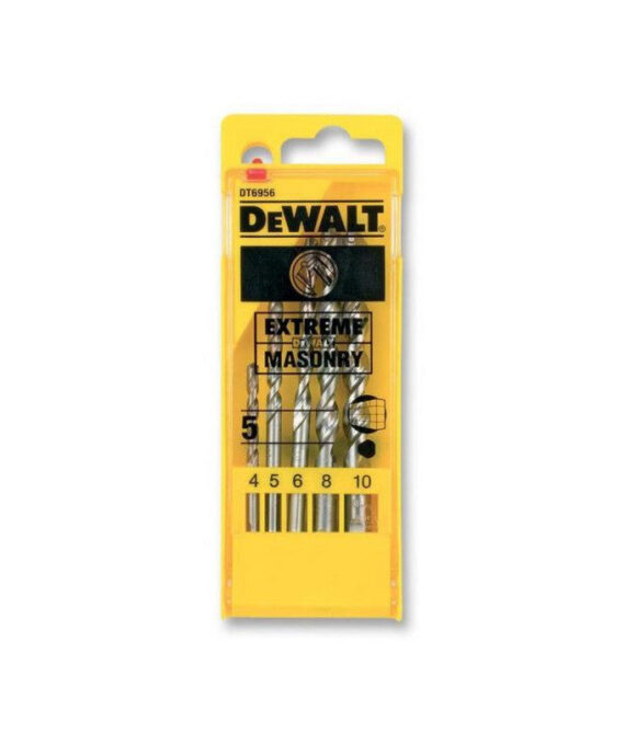 Coffret de 5 forêts béton Extreme DEWALT DT6956-QZ Ø 4,5,6,8,10mm