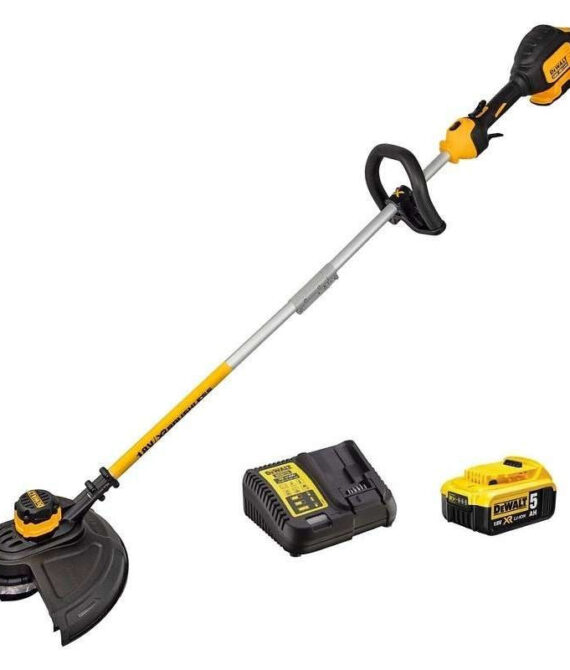Coupe-bordures 33cm 18V DEWALT DCM561P1-QW Brushless avec un chargeur et une batterie 5,0 Ah