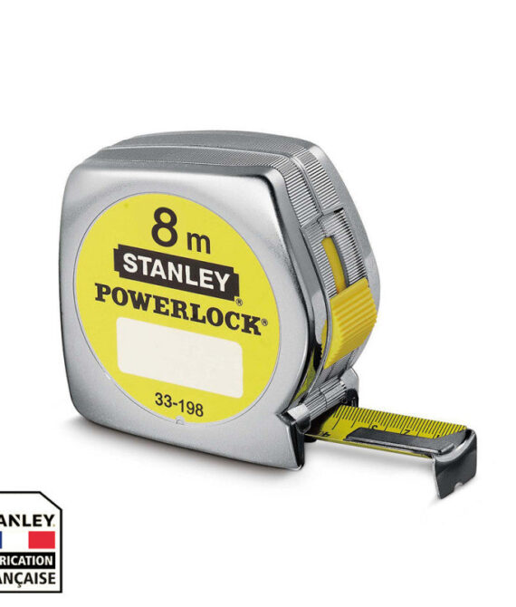 Mètre ruban powerlock classic abs STANLEY 1-33-198 8 m x 25 mm