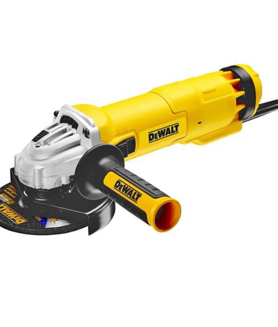 Meuleuse Ø125mm 1400W DEWALT DWE4237-QS Interrupteur à glissière et système anti-redémarrage