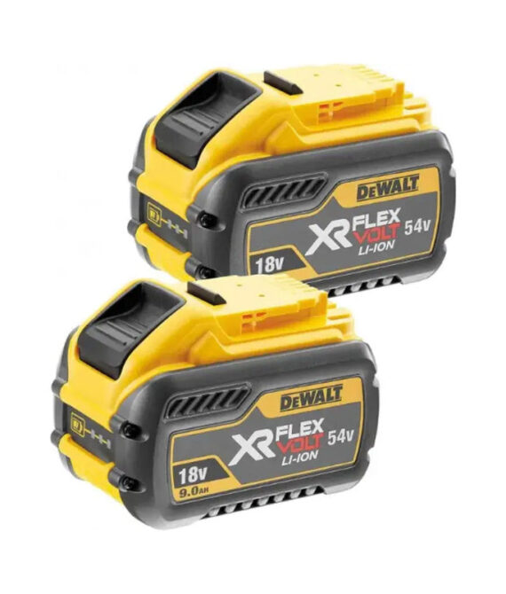 Lot de 2 batteries 9Ah 54V / 3Ah 18V – 2x DCB547 FLEXVOLT DEWALT DCB547X2-XJ