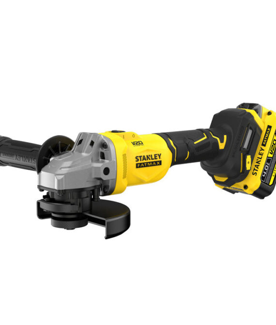 Meuleuse D&rsquo;Angle 125 mm Brushless Lithium 18V – 1 Batterie 4 Ah En Kit Pro-Stack – SFMCG710M1T-QW STANLEY FATMAX V20